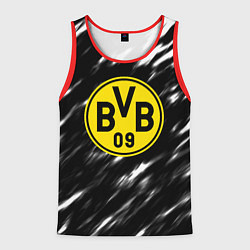 Майка-безрукавка мужская Borussia штрихи красок текстура, цвет: 3D-красный