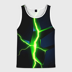Мужская майка без рукавов Neon green glow