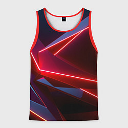 Майка-безрукавка мужская Neon laser red, цвет: 3D-красный