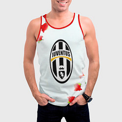 Майка-безрукавка мужская Ювентус розы, цвет: 3D-красный — фото 2