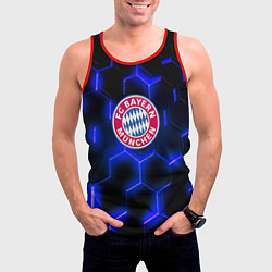 Майка-безрукавка мужская FC Bayern Mnchen соты, цвет: 3D-красный — фото 2