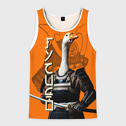 Майка-безрукавка мужская Гусидо - путь гуся, цвет: 3D-белый