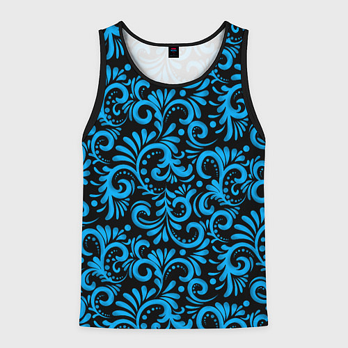 Мужская майка без рукавов Традиционный славяно-русский стиль / 3D-Черный – фото 1
