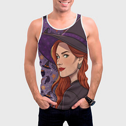 Майка-безрукавка мужская Wich, цвет: 3D-белый — фото 2