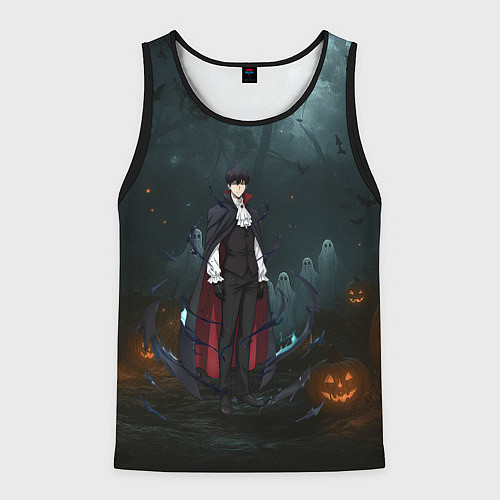 Мужская майка без рукавов Вампир Сон Джин-Ву - Поднятие уровня в одиночку ан / 3D-Черный – фото 1