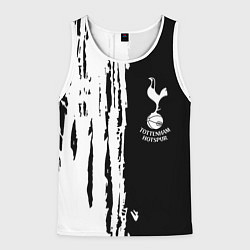 Майка-безрукавка мужская Tottenham Hotspur белые краски, цвет: 3D-белый