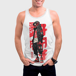 Майка-безрукавка мужская Bot raven, цвет: 3D-белый — фото 2