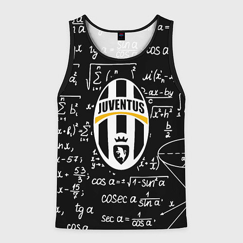 Мужская майка без рукавов Ювентус физика символы / 3D-Черный – фото 1