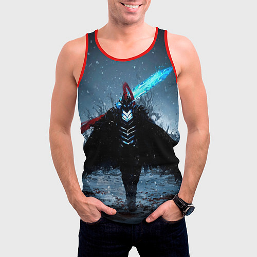 Мужская майка без рукавов Igris solo leveling / 3D-Красный – фото 3