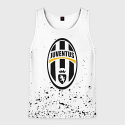 Майка-безрукавка мужская Juventus краски текстура всплеск, цвет: 3D-белый