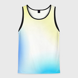 Мужская майка без рукавов Color yellow blue white