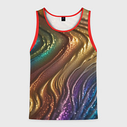 Мужская майка без рукавов Сморщенные складочки жидкости