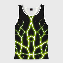 Мужская майка без рукавов Color green black