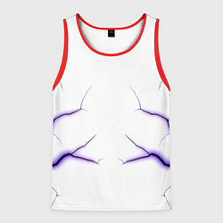 Мужская майка без рукавов Color white purple