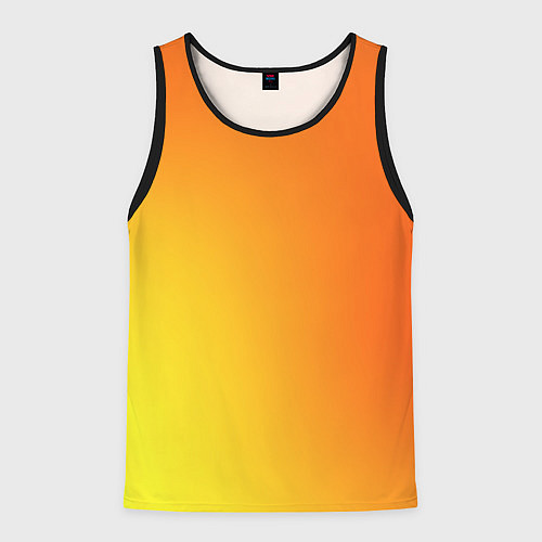 Мужская майка без рукавов Color orange red / 3D-Черный – фото 1