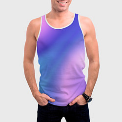 Майка-безрукавка мужская Color multicolored gradient, цвет: 3D-белый — фото 2