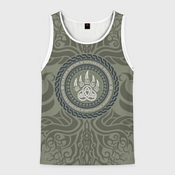 Майка-безрукавка мужская Слава богам и предкам нашим, цвет: 3D-белый