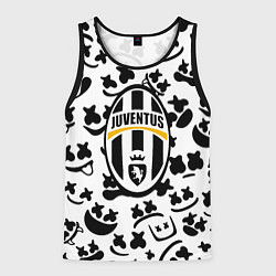 Майка-безрукавка мужская Маршмеллоу x Ювентус, цвет: 3D-черный