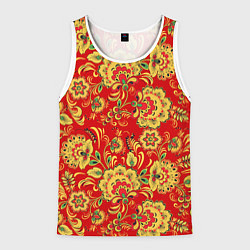 Мужская майка без рукавов Хохлома