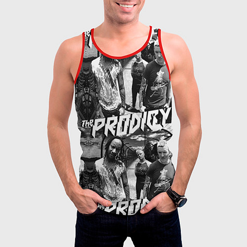 Мужская майка без рукавов The Prodigy / 3D-Красный – фото 3