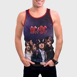 Майка-безрукавка мужская AC/DC, цвет: 3D-красный — фото 2