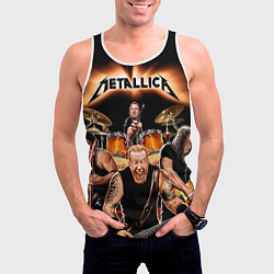 Майка-безрукавка мужская Metallica Band, цвет: 3D-белый — фото 2