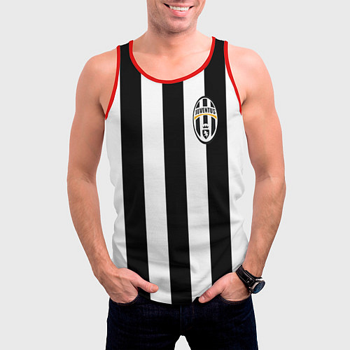 Мужская майка без рукавов Juventus: Tevez / 3D-Красный – фото 3