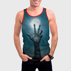 Майка-безрукавка мужская Рука, цвет: 3D-красный — фото 2