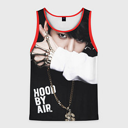 Майка-безрукавка мужская BTS: Hood by air, цвет: 3D-красный