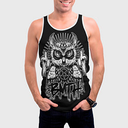 Майка-безрукавка мужская BMTH Owl, цвет: 3D-белый — фото 2