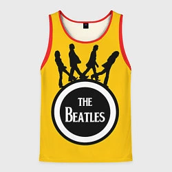 Майка-безрукавка мужская The Beatles: Yellow Vinyl, цвет: 3D-красный