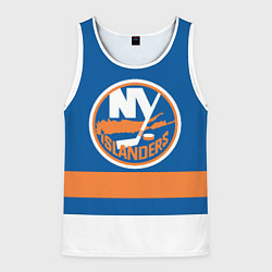 Майка-безрукавка мужская New York Islanders, цвет: 3D-белый