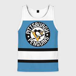 Майка-безрукавка мужская Pittsburgh Penguins: White, цвет: 3D-белый