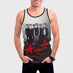 Майка-безрукавка мужская АлисА: Трасса E95, цвет: 3D-черный — фото 2