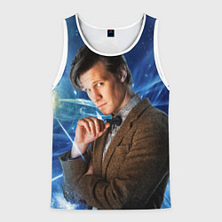 Майка-безрукавка мужская 11th Doctor Who, цвет: 3D-белый