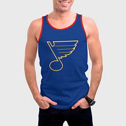 Майка-безрукавка мужская St Louis Blues: Tarasenko 91, цвет: 3D-красный — фото 2