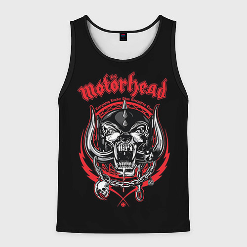 Мужская майка без рукавов Motorhead / 3D-Черный – фото 1