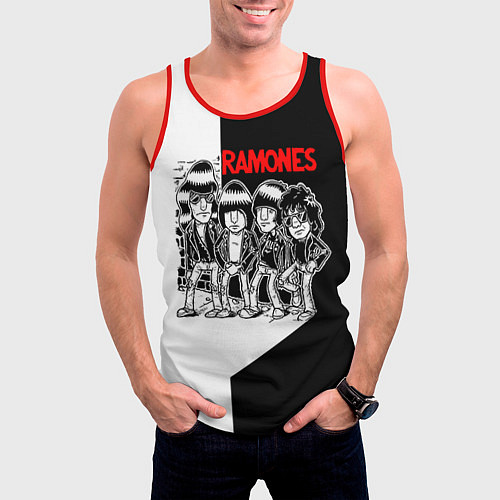 Мужская майка без рукавов Ramones Boys / 3D-Красный – фото 3