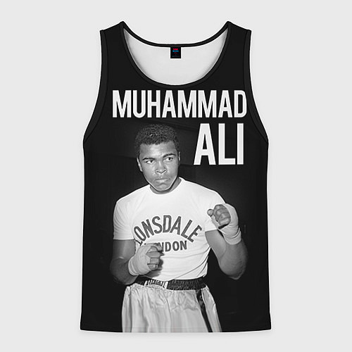 Мужская майка без рукавов Muhammad Ali / 3D-Черный – фото 1