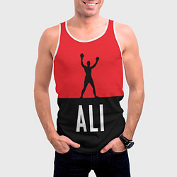 Майка-безрукавка мужская Ali Boxing, цвет: 3D-белый — фото 2