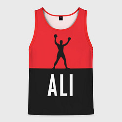 Майка-безрукавка мужская Ali Boxing, цвет: 3D-красный