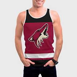 Майка-безрукавка мужская Arizona Coyotes, цвет: 3D-белый — фото 2