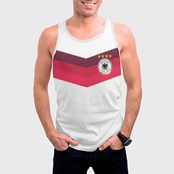 Майка-безрукавка мужская Сборная Германии по футболу, цвет: 3D-белый — фото 2