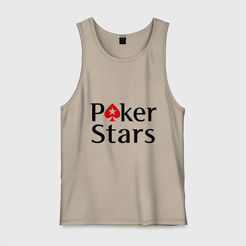 Мужская майка Poker Stars / Миндальный – фото 1