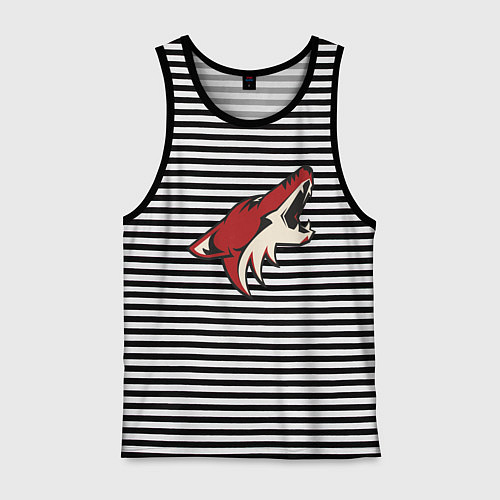 Мужская майка Phoenix Coyotes / Черная тельняшка – фото 1