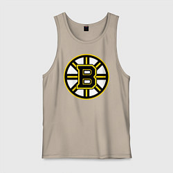 Майка мужская хлопок Boston Bruins, цвет: миндальный