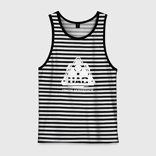 Мужская майка UAC / Черная тельняшка – фото 1