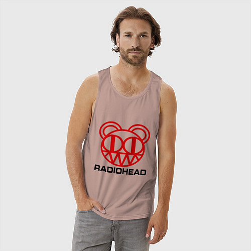 Мужская майка Radiohead / Пыльно-розовый – фото 3