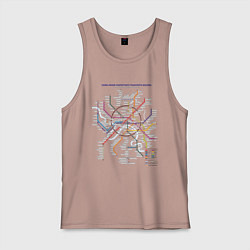 Мужская майка Moscow Metro