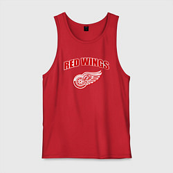 Майка мужская хлопок Detroit Red Wings, цвет: красный